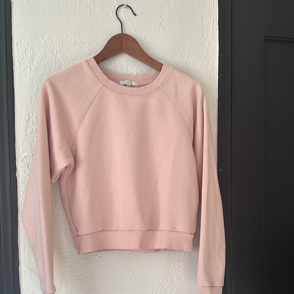 Z Supply Blush Ribbed Crewneck - hardly worn